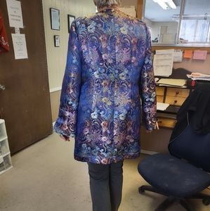 Satin brocade, lined jacket